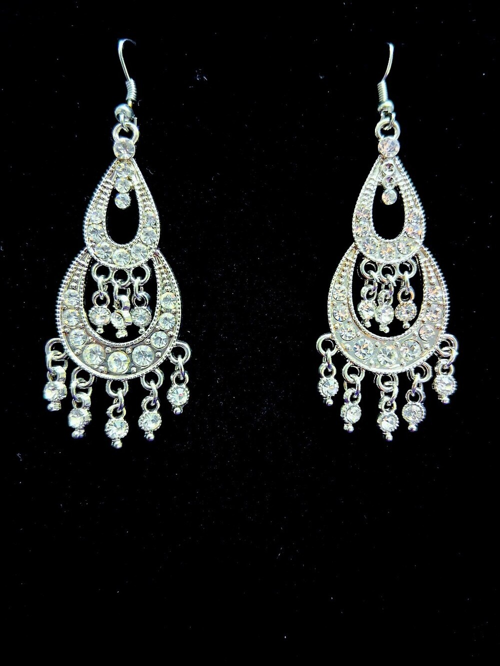 Sparkledrop Crystal Chandelier Earrings